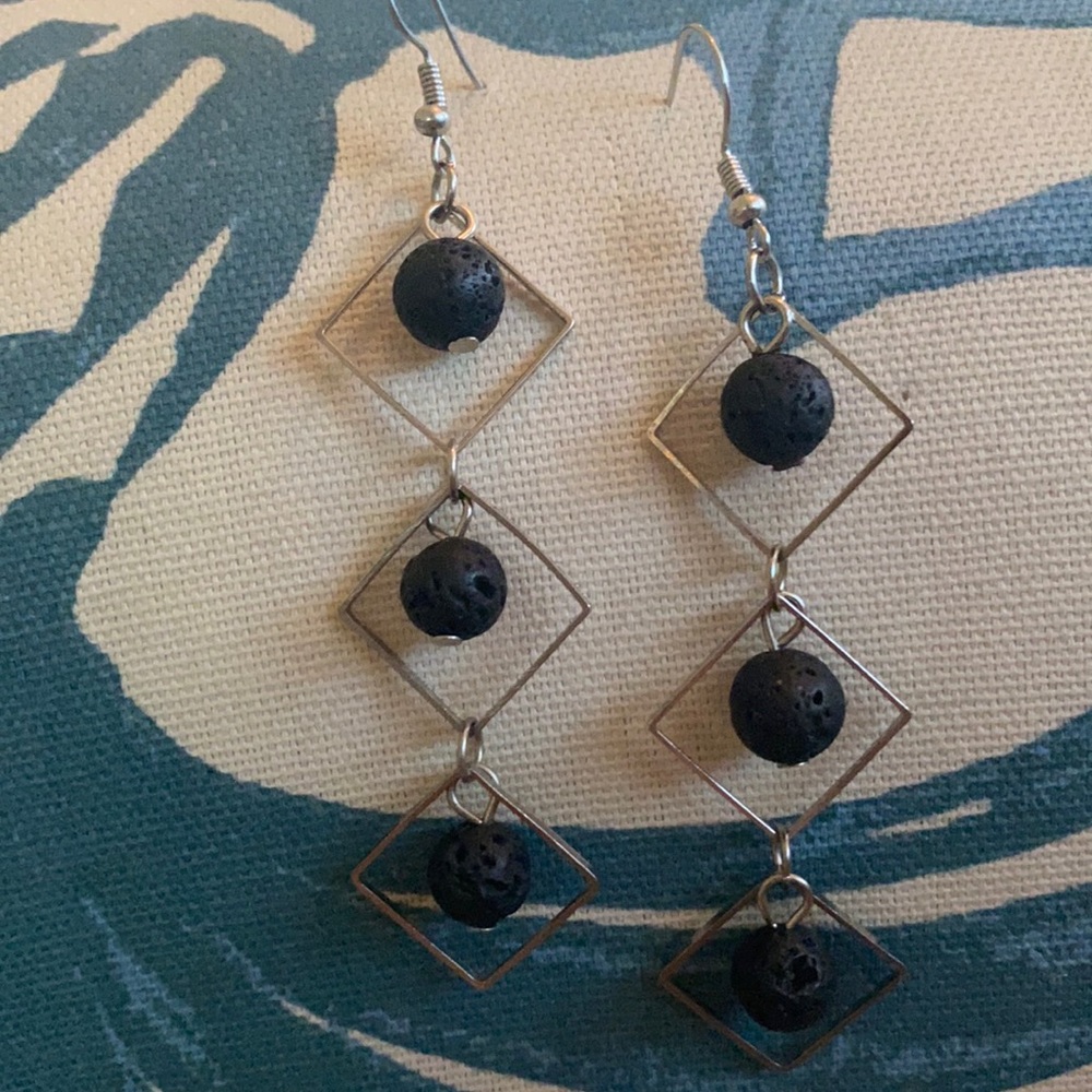 Lava Bead Earrings